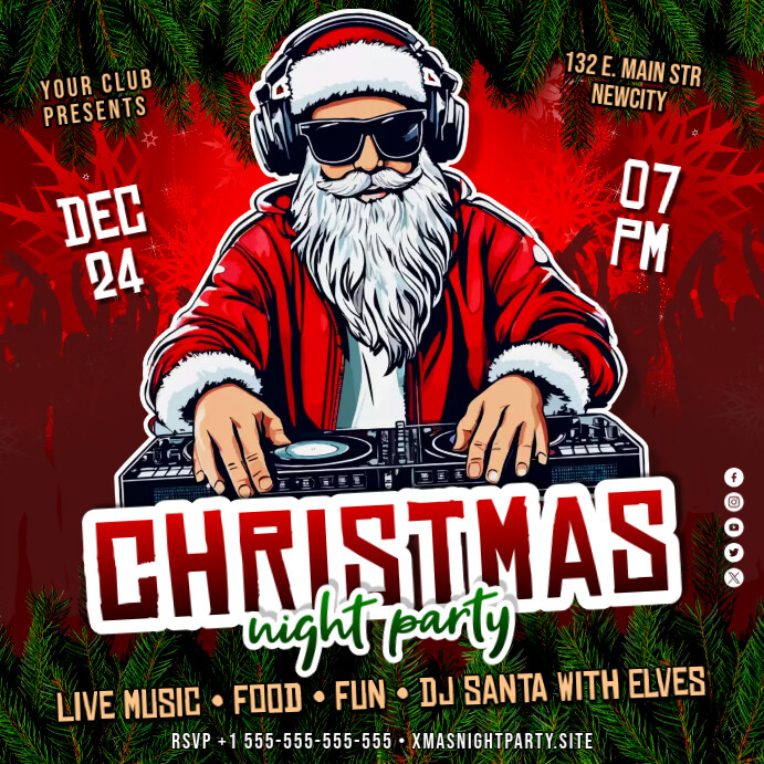 Christmas Party Banner Template | PosterMyWall
