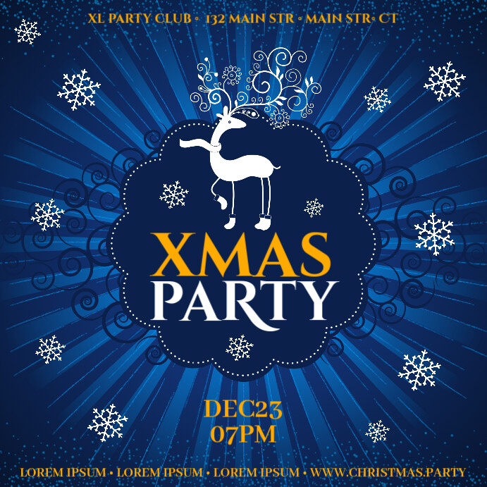 CHRISTMAS PARTY BANNER Template  PosterMyWall