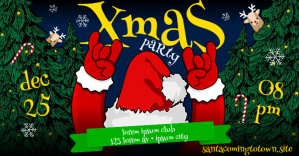 CHRISTMAS PARTY BANNER Imagen Compartida en Facebook template
