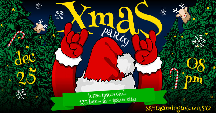 CHRISTMAS PARTY BANNER Template | PosterMyWall