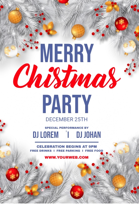 Christmas party Banner Template | PosterMyWall
