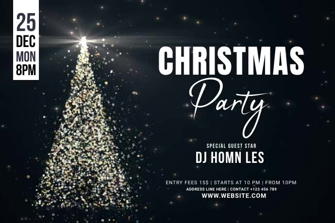 Christmas party Banner Template | PosterMyWall