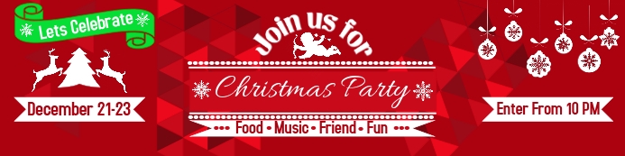 Christmas Party Banner Template | PosterMyWall