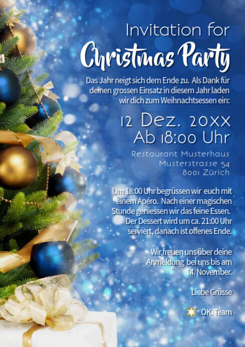 Modele Noel Fete Entreprise Evenement Invitation Postermywall Modele Noel Fete Entreprise Evenement Invitation Postermywall