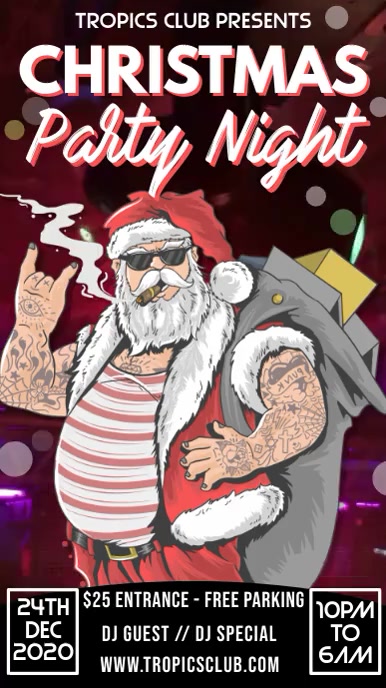 Modello Digitale Dell Evento Del Club Della Festa Di Natale Postermywall