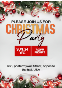 Christmas Party Design A4 template