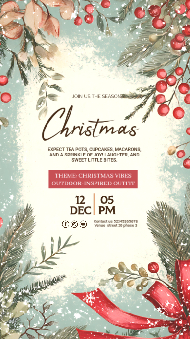 Christmas party Instagram Story template