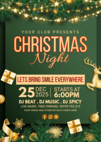 Christmas Party A6 template