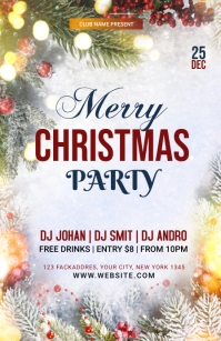 Flyer office christmas party Christmas Party Invite Template | PosterMyWall