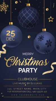 christmas party Instagram Story template