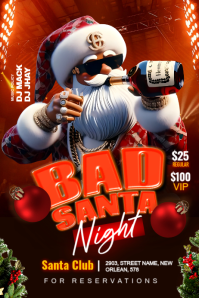 Christmas party Poster template