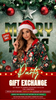 Christmas party Instagram Story template