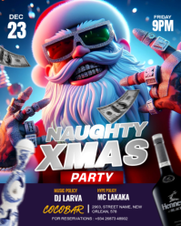 Christmas party Instagram Portrait template