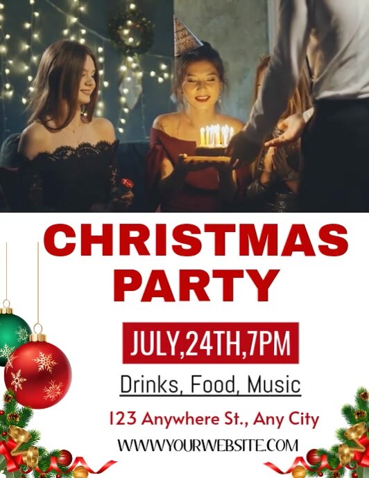 CHRISTMAS PARTY Pamflet (VSA Brief) template