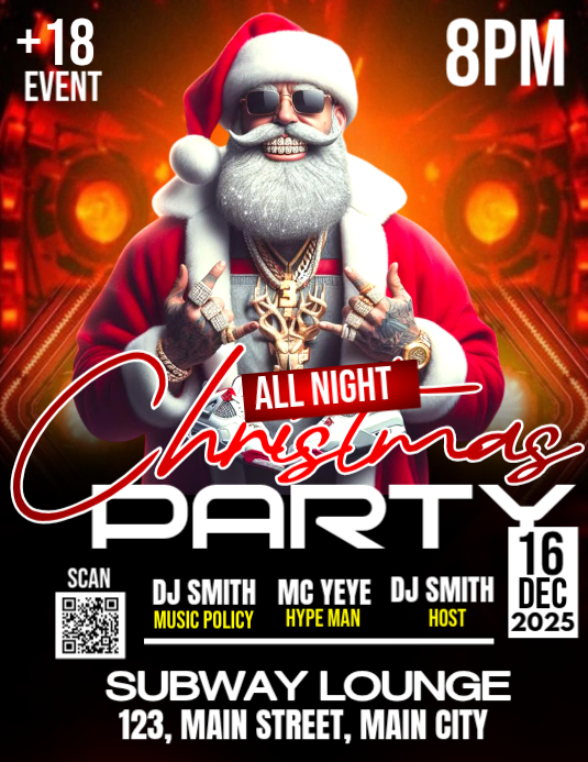 christmas party Template | PosterMyWall