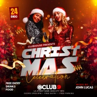 christmas party Instagram Post template