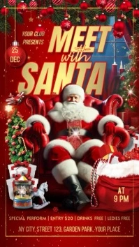 Christmas Party Affichage numérique (9:16) template