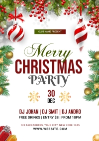 Christmas party A5 template