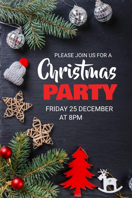 Christmas Party Plakkaat template
