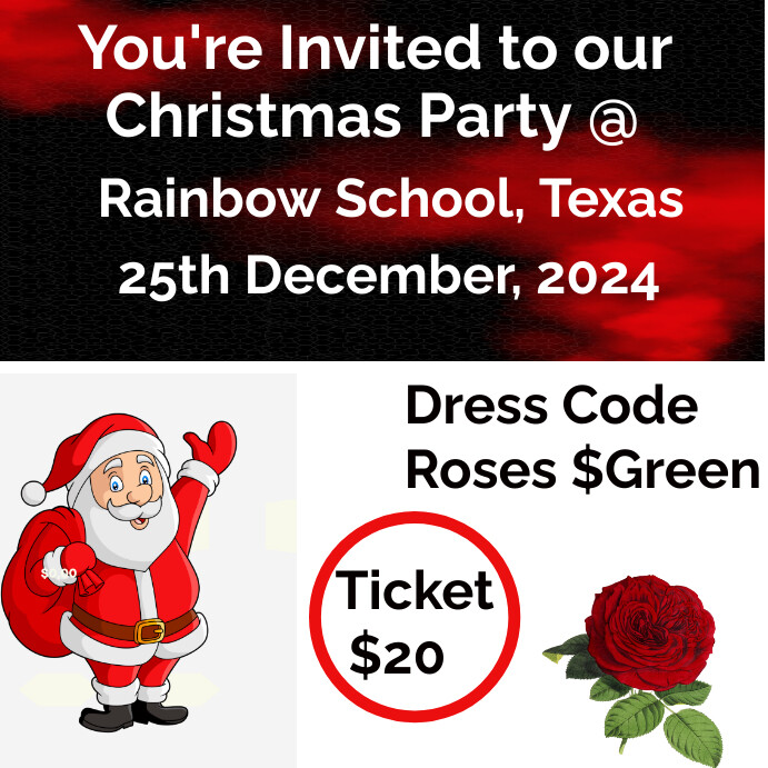 Christmas Party Instagram Post template