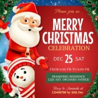 christmas party Post Instagram template