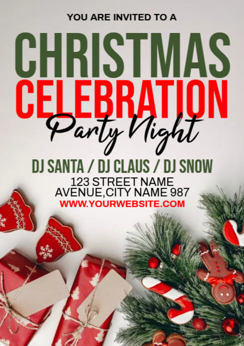 Christmas Party A4 template