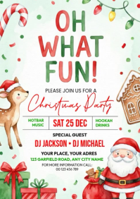 christmas party A4 template