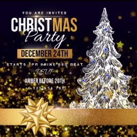 CHRISTMAS PARTY DIGITAL INVITE Iphosti le-Instagram template