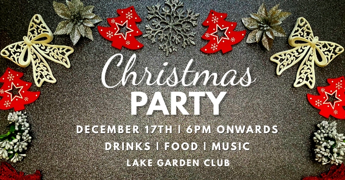 Copy of christmas party event banner template | PosterMyWall