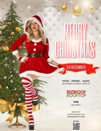 Christmas Party Event Invitation Design Template Flyer (US Letter)