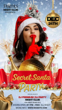 Secret Santa Party Instagram Story Template