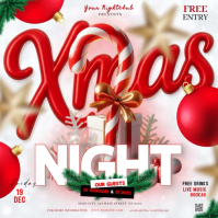 christmas party event template Square (1:1)