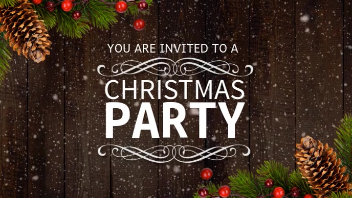 Christmas Party Facebook Cover Video Template Facebook-covervideo (16:9)