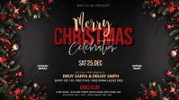 Christmas Party Flyer Photo de couverture de chaîne YouTube template