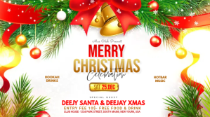 Christmas Party Flyer Message Twitter template