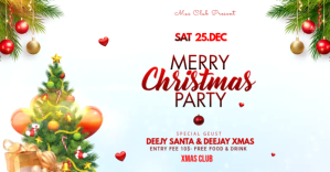 Christmas Party Flyer Anuncio de Facebook template