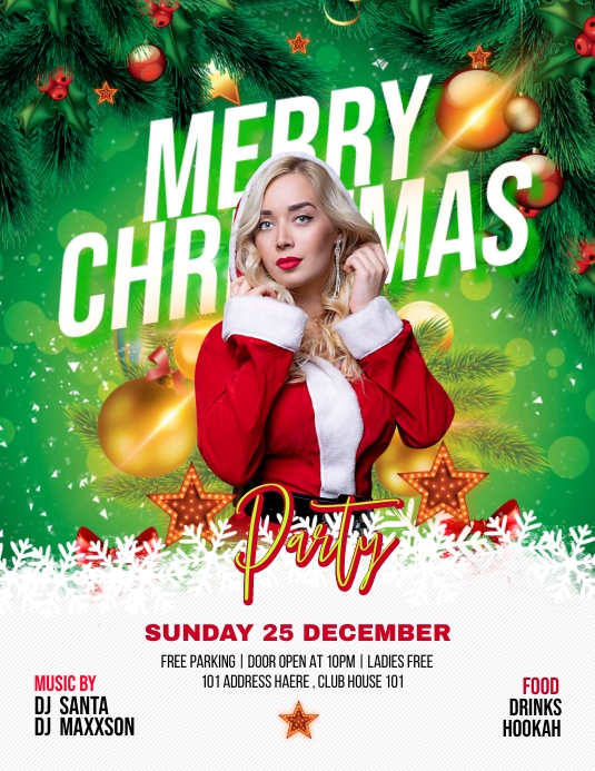 christmas party flyer Template | PosterMyWall