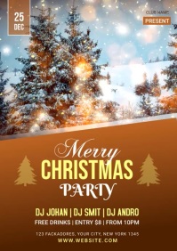 Christmas party Flyer A4 template