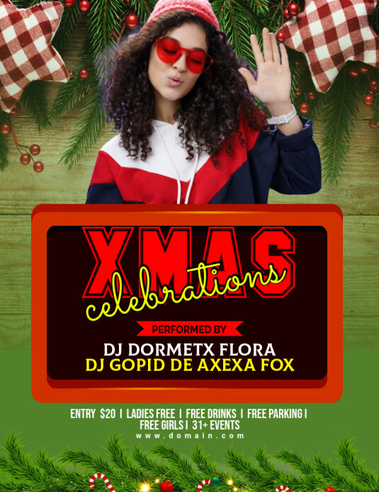 Christmas Party Flyer Pamflet (VSA Brief) template