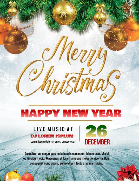 Weihnachtsfeier Flyer Vorlage Postermywall