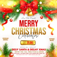Christmas Party Flyer Quadrato (1:1) template