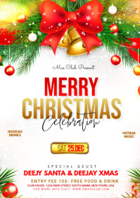 Christmas Party Flyer A2 template