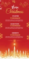 Christmas Party Flyer Roll Up Banner Роллерный баннер 3' × 6' template