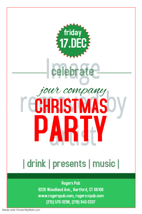Christmas Party Template Postermywall