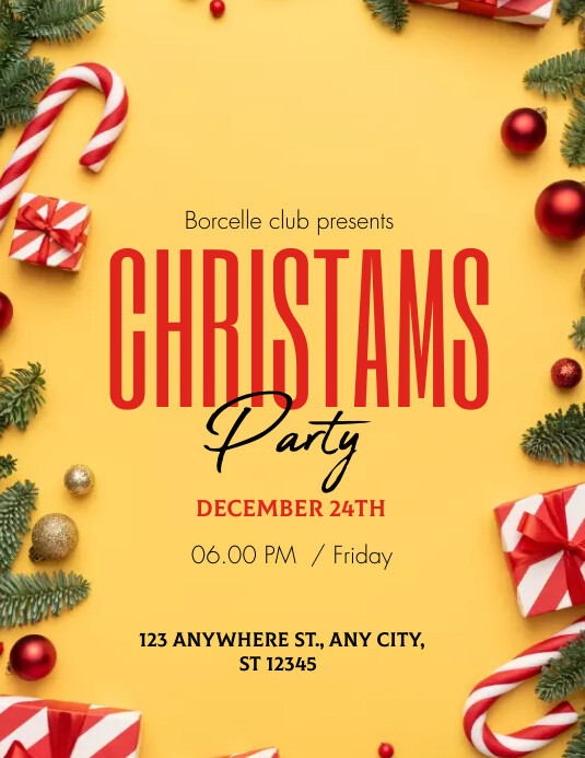 CHRISTMAS PARTY FLYERS Template | PosterMyWall