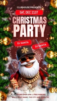 Christmas Party Instagram  Instagram Story Instagram-verhaal template