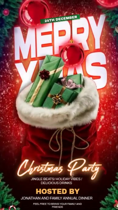Plantilla de Christmas Party Instagram Story | PosterMyWall