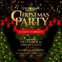 Christmas Party Instagram Video Post template