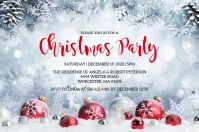 Christmas Party Invitation Label template