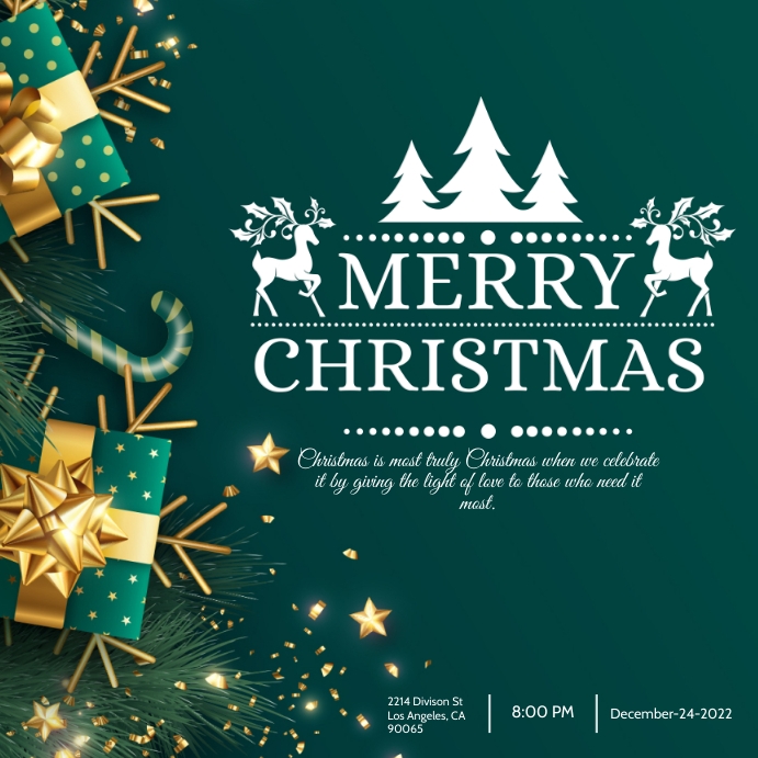 Plantilla de Invitación de Fiesta de Navidad | PosterMyWall